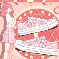 Kawaii Plaid Sneakers