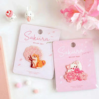 Kawaii Cherry Blossom Iron On Embroidery Patches CLOUDANIMESTUDIO
