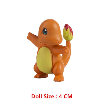 Pokemon Anime Figures Pikachu Mewtwo Charmander Blastoise Gurado Pet Action Model Toy Gifts 4-13 CM