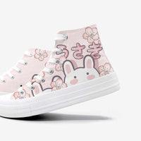 Bunny Cherry Blossom High Tops CLOUDANIMESTUDIO
