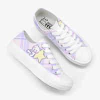Kawaii Plaid Sneakers