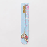 Cherry Blossom Bunny and Cat Bookmarks