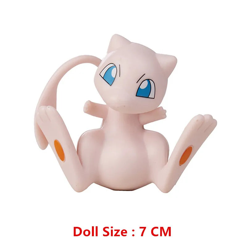 Pokemon Anime Figures Pikachu Mewtwo Charmander Blastoise Gurado Pet Action Model Toy Gifts 4-13 CM