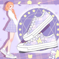 Kawaii Plaid Sneakers