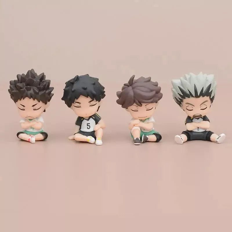 Haikyuu Chibi Kawaii Anime Figurines, Wakatoshi Hajime Kotaro Toru Anime Figures 2 in - CloudAnimeStudio