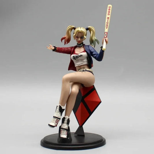 Harley Quinn Figure, Sexy Suicide Squad Joker Figurine, Marvel DC Gifts 4 in - CloudAnimeStudio