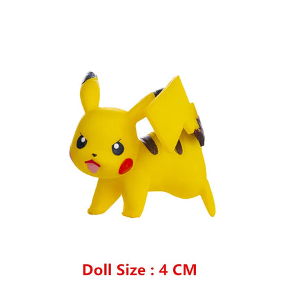 Pokemon Anime Figures Pikachu Mewtwo Charmander Blastoise Gurado Pet Action Model Toy Gifts 4-13 CM