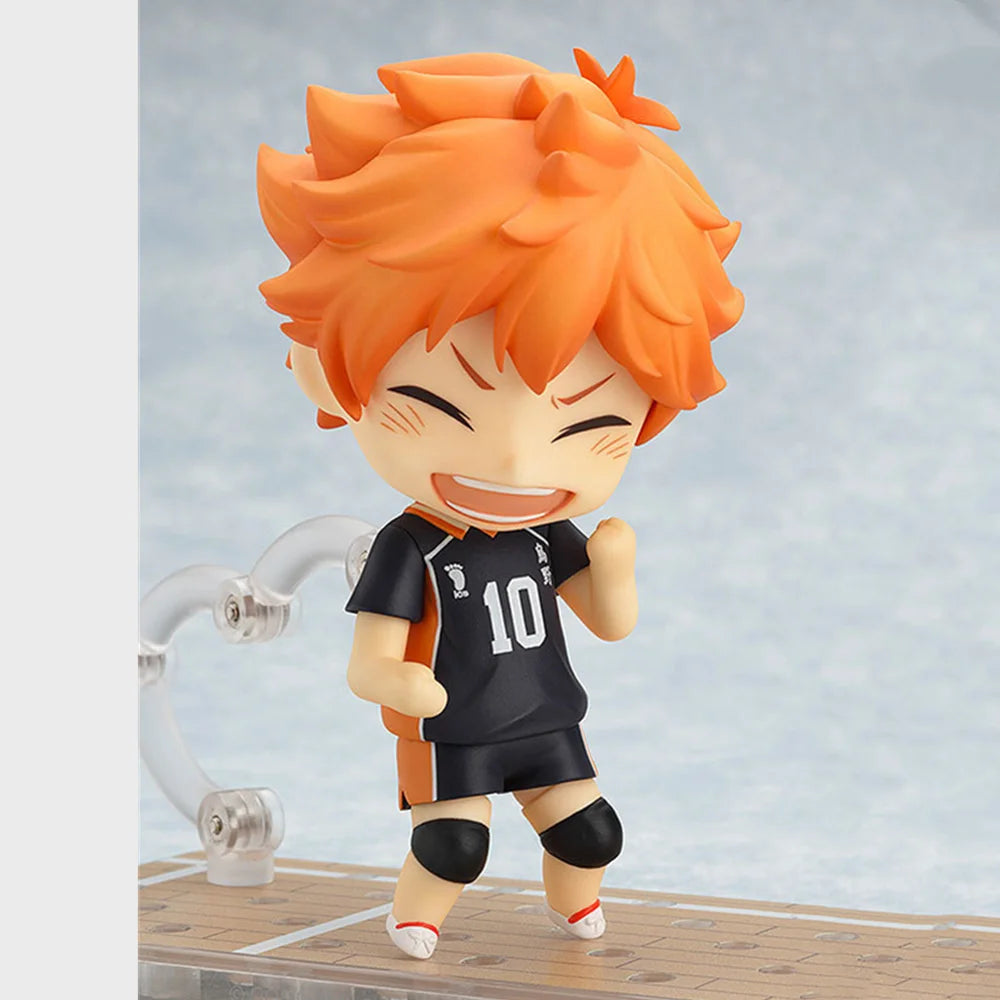 Haikyu Anime Mini Figurines, Hinata Shoyo, Kageyama Tobio, Oikawa Tooru, Kozume Kenma. Cute Kawaii Chibi Action Sport Figures 10 cm