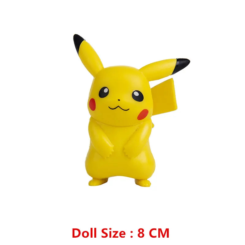 Pokemon Anime Figures Pikachu Mewtwo Charmander Blastoise Gurado Pet Action Model Toy Gifts 4-13 CM