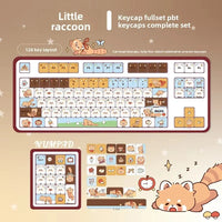 Kawaii Red Panda Keycaps