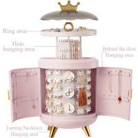 Crown Rotating Jewelry Organizer