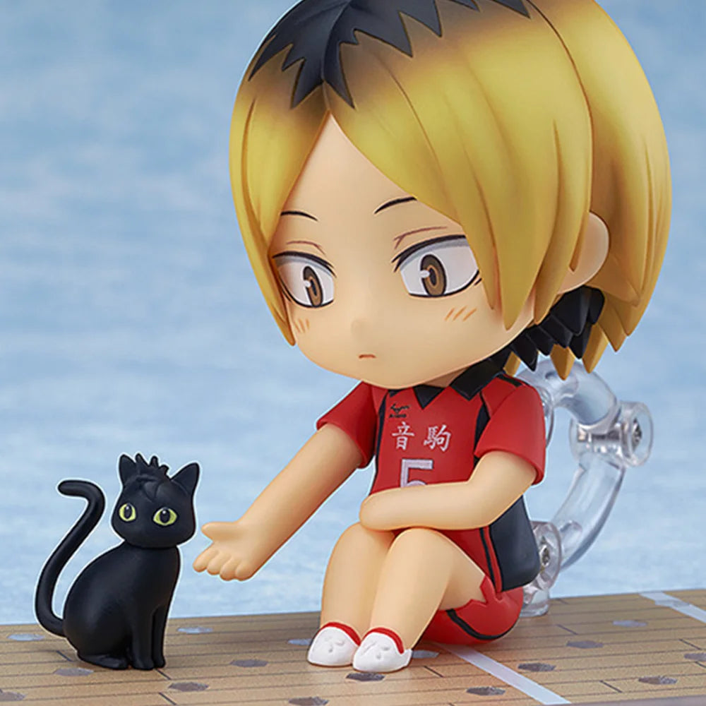 Haikyu Anime Mini Figurines, Hinata Shoyo, Kageyama Tobio, Oikawa Tooru, Kozume Kenma. Cute Kawaii Chibi Action Sport Figures 10 cm