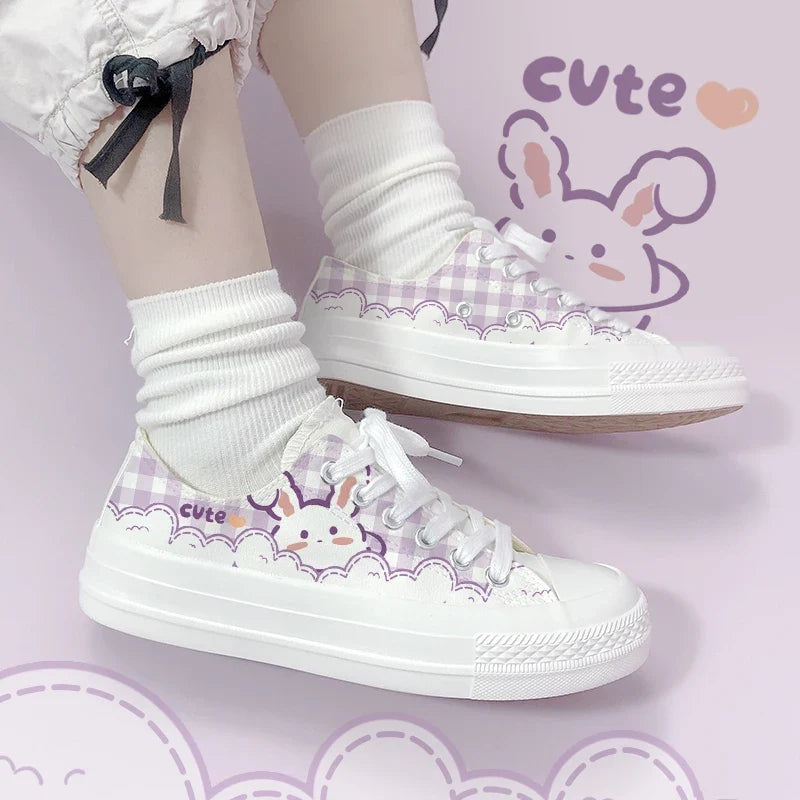Kawaii Bunny Gingham Shoes