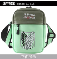 High-Capacity Multifunction Casual Shoulder Bag Apparel: Anime Dragon Ball, Demon Slayer, One Piece, Naruto, Attack on Titan - CloudAnimeStudio