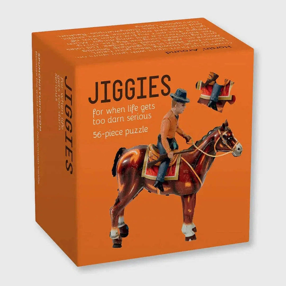 Horsin' Around 56 Piece Mini Jigsaw Puzzle Gibbs Smith CLOUDANIMESTUDIO