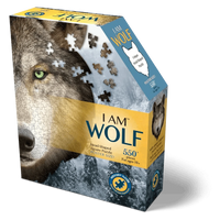 I Am Blue Wolf 550 Piece Head Shaped Jigsaw Puzzle Madd Capp CLOUDANIMESTUDIO