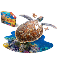 I Am Lil' Sea Turtle 100 Piece Animal Shaped Jigsaw Puzzle Madd Capp CLOUDANIMESTUDIO