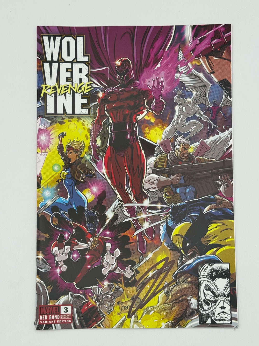 [Signed by Hickman] Wolverine: Revenge - Red Band #3 Unknown Comics Andrews Convention Exclusive Var Explicit Content [INST] CLOUDANIMESTUDIO