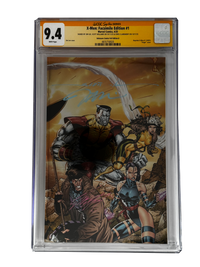 [TRIPLE SIGNED CGC YELLOW LABEL 4 PACK FOIL] X-Men 1991 #1 Facsimile Jim Lee | Claremont |  Williams Cover Var [Set #2]