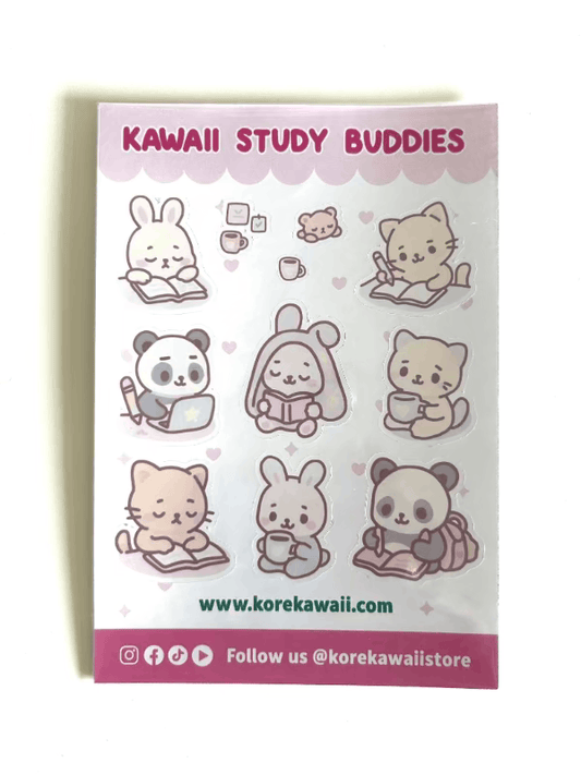 Kawaii Studdy Buddies Sticker Sheet CLOUDANIMESTUDIO
