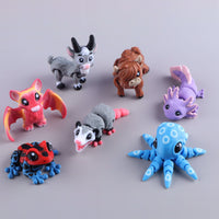 3D Printed Mini Fidget Creature Packs CLOUDANIMESTUDIO