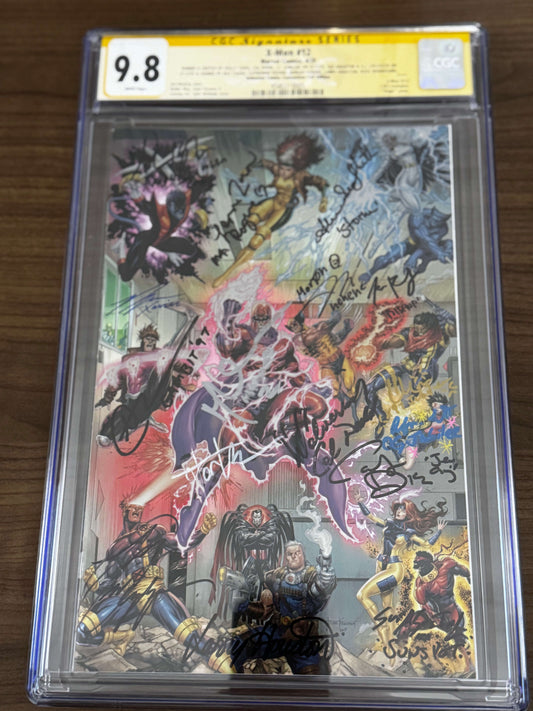 [SIGNED CGC 9.8 YELLOW LABLE] [16 TIMES SIGNED] X-Men #12 Unknown Comic Tyler Kirkham C2E2 2025 Exclusive Var [IN STOCK] CLOUDANIMESTUDIO