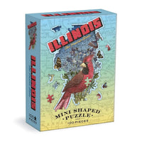Illinois 100 Piece Mini Shaped Jigsaw Puzzle Galison CLOUDANIMESTUDIO