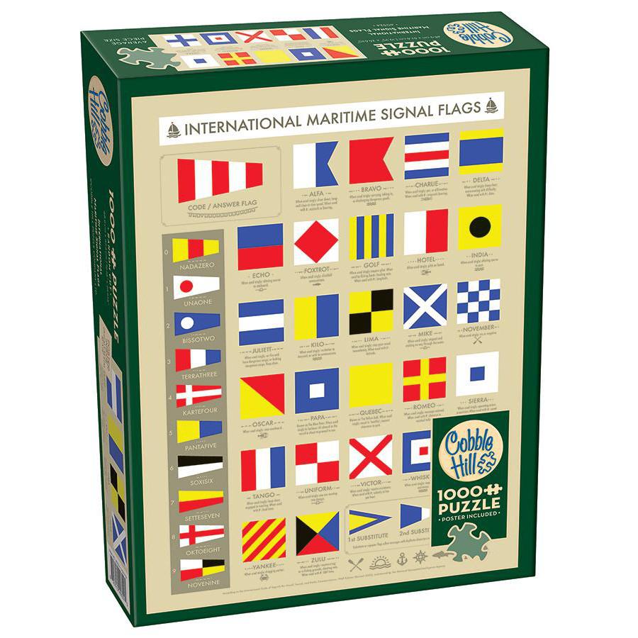 International Maritime Signal Flags 1000 Piece Jigsaw Puzzle Cobble Hill CLOUDANIMESTUDIO