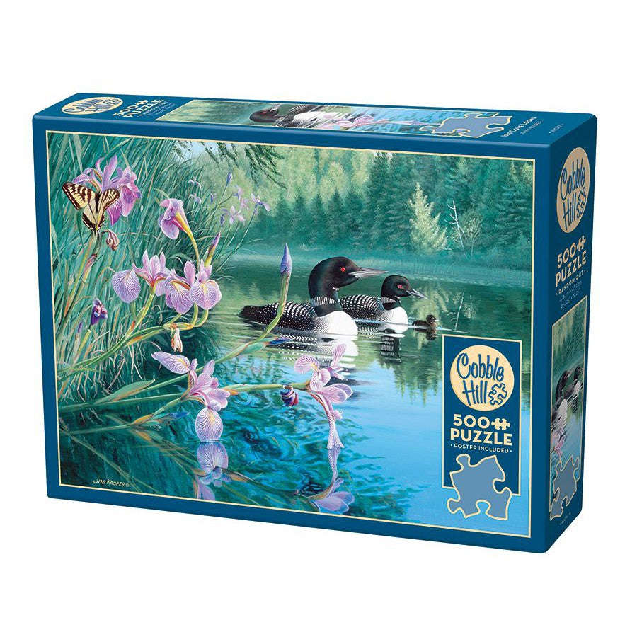 Iris Cove Loons 500 Piece Jigsaw Puzzle Cobble Hill CLOUDANIMESTUDIO
