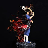 Itachi Uchiha Figure, Akatsuki Crows Red and Black Flames Amaterasu Figurines - CloudAnimeStudio