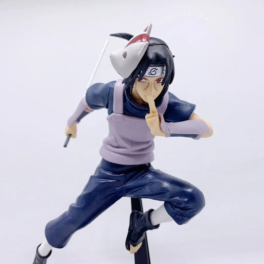 Itachi Uchiha Figurines, Teen Anbu Captain Black Ops Fighting Naruto Figure - CloudAnimeStudio