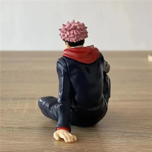 Itadori Yuji Sitting Figurines, Jujutsu Kaisen Anime Collectible Figures 3 in - CloudAnimeStudio