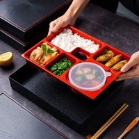 Japanese Style Business Lunch Box, Wood Grain Sushi Cooking Lunch Box, Food Storage Container - CloudAnimeStudio
