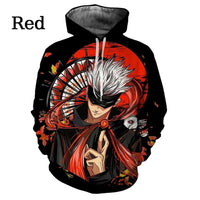 Jujutsu Kaisen Anime Pattern Men's Hoodie, Sweatshirt Men's Hoodie Fashion Pullover New Men's Clothing - CloudAnimeStudio