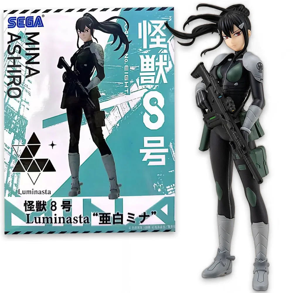 Kaiju No. 8 Figures, Kafka MINA ASHIRO KAIJU NUMBER EIGHT Anime Action Figures Toys For Boys Girls Gift Model 21cm - CloudAnimeStudio