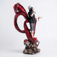 Kaneki Ken Anime Figure, Tokyo Ghoul Anime Figures PVC GK Statue Changeable Face Desk Decoration 39 cm