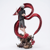 Kaneki Ken Anime Figure, Tokyo Ghoul Anime Figures PVC GK Statue Changeable Face Desk Decoration 39 cm