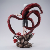 Kaneki Ken Anime Figure, Tokyo Ghoul Anime Figures PVC GK Statue Changeable Face Desk Decoration 39 cm