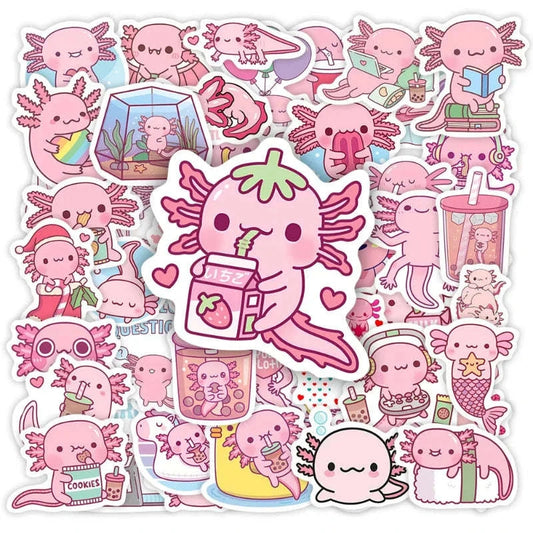 Kawaii Axolotl Sticker Pack CLOUDANIMESTUDIO