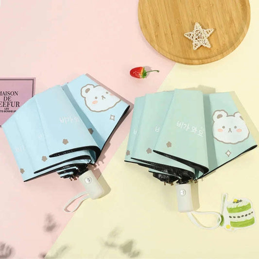 Kawaii Bear Pastel Umbrella CLOUDANIMESTUDIO