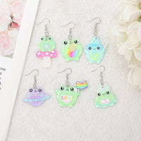 Kawaii Frog Acrylic Earrings