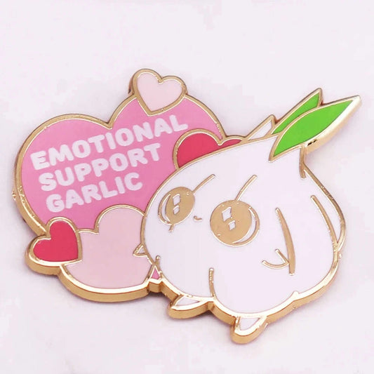 Kawaii Garlic Enamel Pin CLOUDANIMESTUDIO