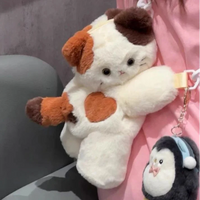 Plush Kitty & Puppy Crossbody Bags
