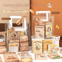 Kawaii Capybara Stationery Set, Abundant Cartoon Cute Birthday Gift for School Students - CloudAnimeStudio