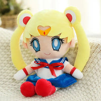 Kawaii Sailor Moon Plush Toy, Moon Cat Moon Hare Cute Girl Heart Filled Anime Doll Bedroom Decoration 25CM - CloudAnimeStudio