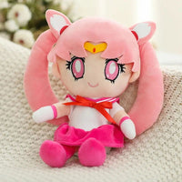 Kawaii Sailor Moon Plush Toy, Moon Cat Moon Hare Cute Girl Heart Filled Anime Doll Bedroom Decoration 25CM - CloudAnimeStudio