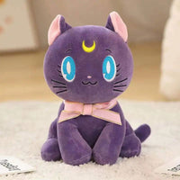 Kawaii Sailor Moon Plush Toy, Moon Cat Moon Hare Cute Girl Heart Filled Anime Doll Bedroom Decoration 25CM - CloudAnimeStudio