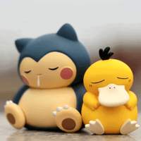 Kawaii Sleeping Snorlax, Gonbe, Psyduck Pokemon Anime Figure Set - CloudAnimeStudio