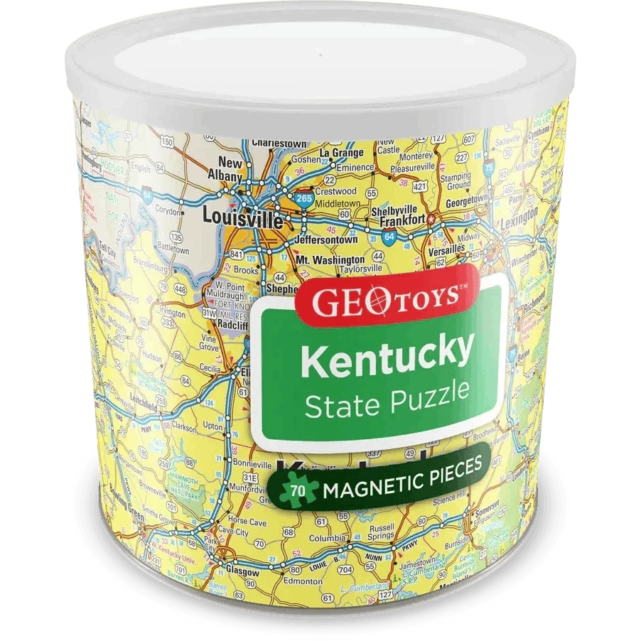 Kentucky State 70 Piece Magnetic Jigsaw Puzzle Geotoys CLOUDANIMESTUDIO