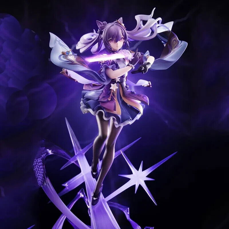 Keqing Figure, Sexy Kawaii Cute Genshin Impact Figurine, Anime Gifts 10 in - CloudAnimeStudio